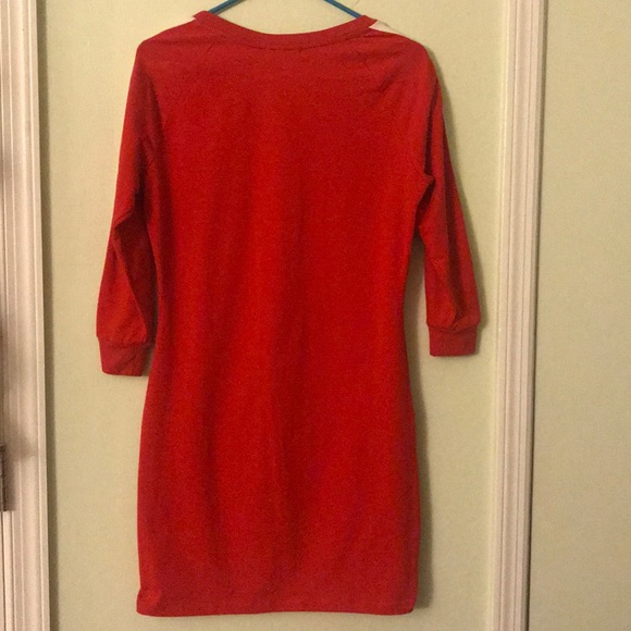 ❤️Red Sweatshirt Dress❤️Inspired Hearts❤️ - Picture 2 of 3